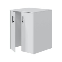 Waschmaschinenunterschrank >LAUNDRY< 2 Türen, in Artik Weiß - 69x88x67 (BxHxT)