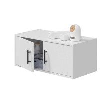 Hängeschrank >LAUNDRY< 2 Türen, Artik Weiß - 80x34x40 (BxHxT)