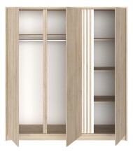Schlafzimmer-Set >Escale 27< (4-teilig) in Japanische Eiche Nachbildung