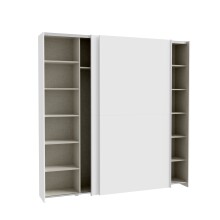 Schwebetürenschrank >HOME NOOK< 12 Böden, in Weiss - 200,1x210x39,1cm (BxHxT)