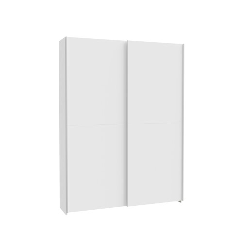 Schwebetürenschrank >HOME NOOK< 6 Einlegeböden, in Weiss - 150,1x210x39,1cm (BxHxT)