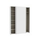 Schwebetürenschrank >HOME NOOK< 6 Einlegeböden, in Weiss - 150,1x210x39,1cm (BxHxT)