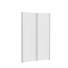 Schwebetürenschrank >HOME NOOK< 6 Einlegböden, Weiss - 120,1x210x39,1cm (BxHxT)