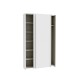 Schwebetürenschrank >HOME NOOK< 6 Einlegböden, Weiss - 120,1x210x39,1cm (BxHxT)