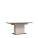 Kulissen-Esstisch >LACETTI< ausziehbar 200cm, Eiche Dekor / sandfarbig - 160/200x76,4x90cm (BxHxT)