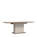 Kulissen-Esstisch >LACETTI< ausziehbar 200cm, Eiche Dekor / sandfarbig - 160/200x76,4x90cm (BxHxT)
