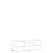 Lowboard >LACETTI< in Valencia Eiche Dekor / sandfarbig - 179,8x53,3x41,2cm (BxHxT)