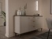Sideboard >LACETTI< Valencia Eiche Dekor / sandfarbig - 179,8x91,7x41,2cm (BxHxT)