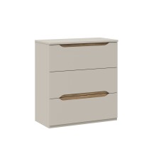 Schubkastenkommode >EDWAL< in Sand / Mauvelle Eiche - 85,1x92,3x41,5cm (BxHxT)