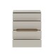 Schubkastenkommode >EDWAL< 4 Schübe, Sand / Mauvelle Eiche - 95,1x114,7x41,5cm (BxHxT)