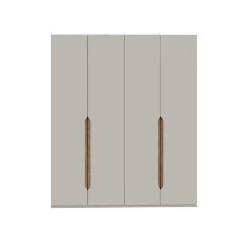 Drehtürenschrank >EDWAL< in sandfarbig / Mauvelle Eiche Dekor - 177,5x210,5x54,2cm (BxHxT)