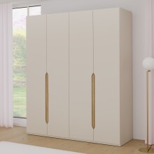 Drehtürenschrank >EDWAL< in sandfarbig /...