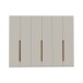 Drehtürenschrank >EDWAL< in sandfarbig / Mauvelle Eiche Dekor - 266,1x210,5x54,2cm (BxHxT)