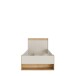 Stauraumbett >WEXLIN< in Sand / Mauvella Eiche Dekor - 100x96,3x210,8cm (BxHxT)
