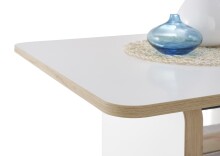 Couchtisch >Astana< höhenverstellbar, weiß, Artisan Eiche Dekor - 110x41/57x65cm (BxHxT)