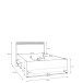 Stauraumbett >WEXLIN< in Sand / Mauvella Eiche Dekor - 130x96,3x210,8cm (BxHxT)