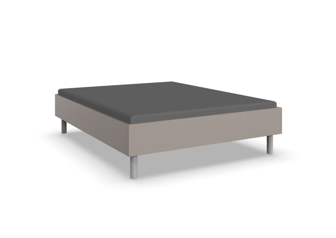 Bettgestell >Easy Beds Comfort< Liegefläche 160x200cm, SAHARAGRAU - 169x46x210cm (BxHxT)