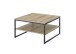 Couchtisch >Cube< in Evoke Eiche Dekor, schwarz - 75x40x75cm (BxHxT)