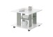 Couchtisch >Jella< 4 Rollen, weiß, salbeifarbig - 60x45x60cm (BxHxT)