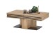 Couchtisch >Luara< 2 Schübe, Artisan Eiche Dekor, schwarz - 110x44x60 (BxHxT)