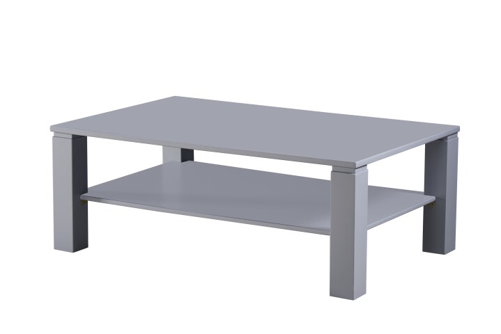 Couchtisch >Romy< in grau, Melamin, MDF - 110x41x70cm (BxHxT)
