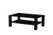 Couchtisch >Romy< in schwarz, Melamin, MDF - 110x41x70cm (BxHxT)