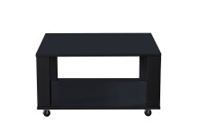 Couchtisch >Romy mobil< 4 Rollen, schwarz, Melamin,...