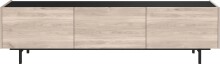 Lowboard >CANTORIA< 3 Klappen, Castello-Eiche-Dekor...
