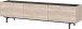 Lowboard >CANTORIA< 3 Klappen, Castello-Eiche-Dekor / Schwarz - 184x48x40cm (BxHxT)