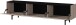Lowboard >CANTORIA< 3 Klappen, Castello-Eiche-Dekor / Schwarz - 184x48x40cm (BxHxT)