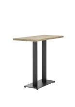 Bartisch >Jay< in Eiche, schwarz, Massivholz,...