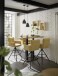 Bartisch >Jay< in Eiche, schwarz, Massivholz, Metall - 120x104x60cm (BxHxT)