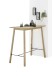 Bartisch >Jules< in Eiche, schwarz, Massivholz, Metall - 120x104x60cm (BxHxT)