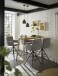 Bartisch >Jules< in Eiche, schwarz, Massivholz, Metall - 120x104x60cm (BxHxT)