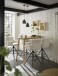 Bartisch >Jules< in Eiche, schwarz, Massivholz, Metall - 120x104x60cm (BxHxT)