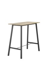 Bartisch >Kent< in Eiche, schwarz, Massivholz,...
