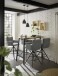 Bartisch >Kent< in Eiche, schwarz, Massivholz, Metall - 120x104x60cm (BxHxT)