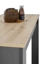 Bartisch >Modesto< in Artisan Eiche Dekor, schwarz - 115x103x50cm (BxHxT)