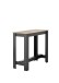 Bartisch >Modesto< in Artisan Eiche Dekor, schwarz - 115x103x50cm (BxHxT)