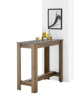 Bartisch >Modesto< in anthrazit, Old Style dunkel - 115x103x50 (BxHxT)