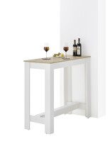 Bartisch >Modesto< in Artisan Eiche Dekor, weiß - 115x103x50 (BxHxT)