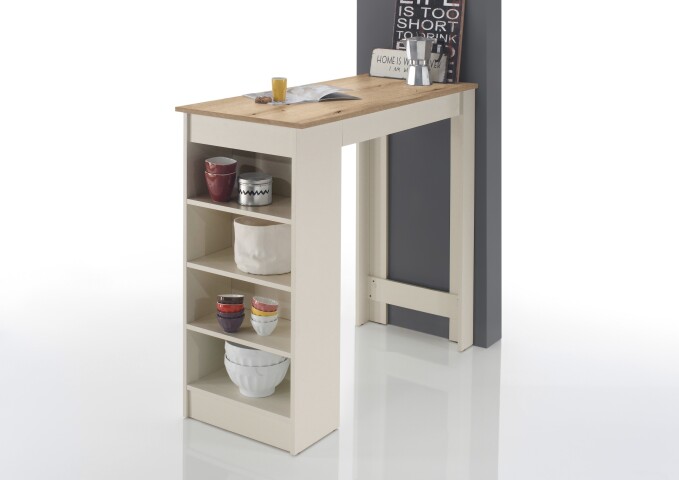 Bartisch >Mojito< in Evoke Eiche Dekor, kaschmir - 115x103x50cm (BxHxT)