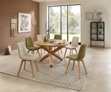 Esstisch >Ace 2< in Akazie , Massivholz - 76x130cm...
