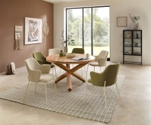 Esstisch >Ace 2< in Akazie , Massivholz - 76x130cm (HxD)