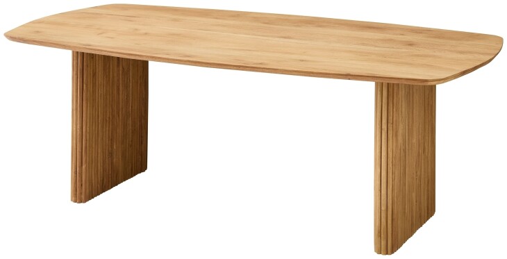 Esstisch >Barney< in Akazie, Massivholz - 220x77x110cm (BxHxT)