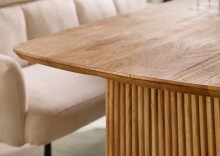 Esstisch >Barney< in Akazie, Massivholz - 220x77x110cm (BxHxT)