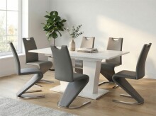 Esstisch >Bomuli< in Weiß - 180x75x90cm (BxHxT)