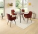 Esstisch >Floris< in Steinoptik, schwarz, MDF, Metall - 75x100cm (HxD)