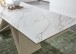 Kulissen-Esstisch >Jamiro< ausziehbar bis 260cm, weiß, beige - 180/260x76x90 (BxHxT)