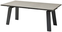 Kulissen-Esstisch >Janis< ausziehbar bis 300cm, grau, schwarz - 200/300x76x100 (BxHxT)